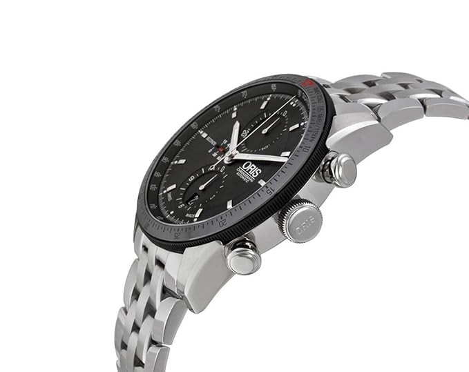 Oris Oris Artix 01 674 7661 4434-07 8 22 85 мужские часы черный циферблат на запястье